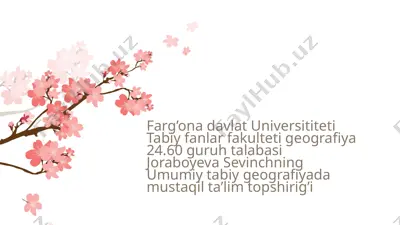 umumiy tabiy geografiya — PPTX