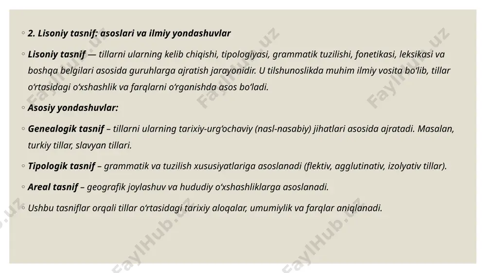 lisoniy ziddiyatlar. lisoniy tasnif va uning turlari - Page 4