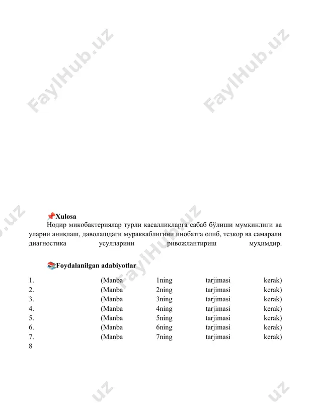atipik mikrobakteriyalar va ularni amaliyotdagi ahamiyati - Page 5