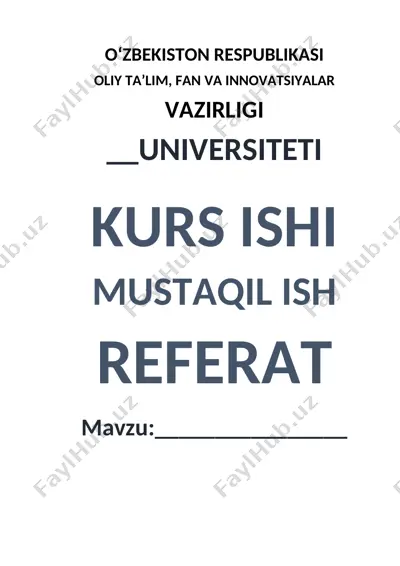 matematikaga o’rgatishning zamonaviy metodlari — DOCX