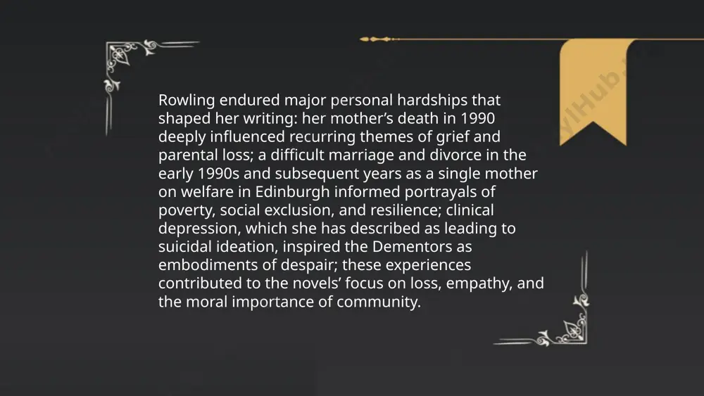j.k. rowling’s biography and the harry potter novel - Page 5