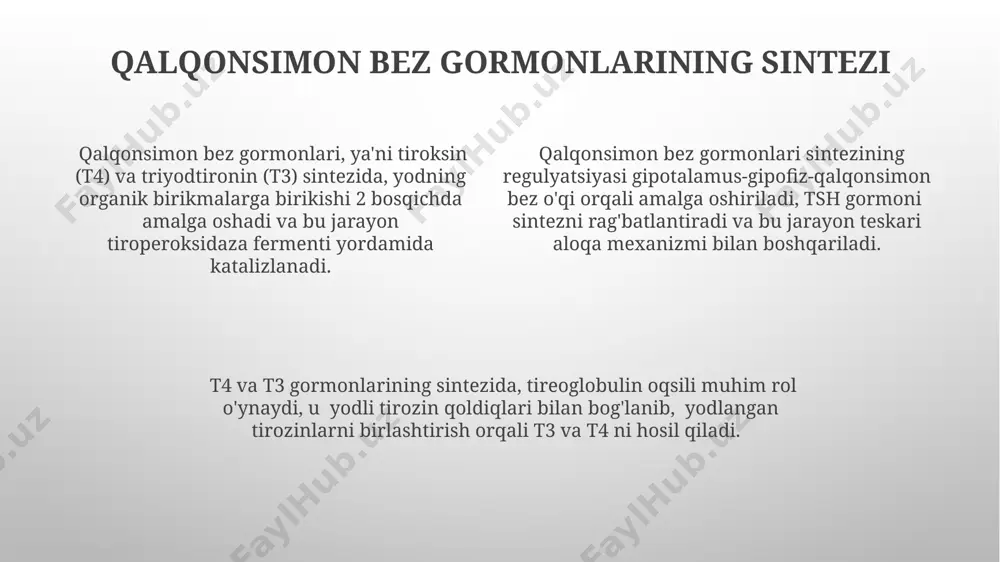 tireoid gormonlar sintezi va biologik ta'siri - Page 4