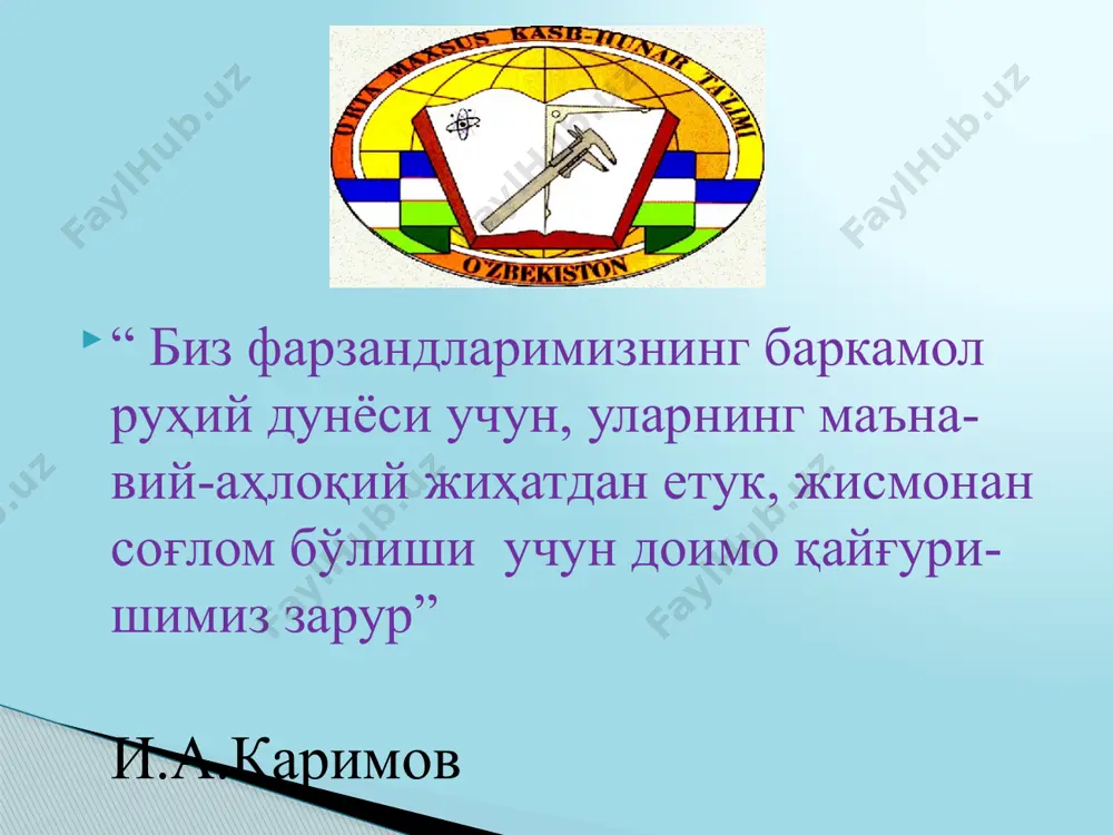 р (69%) кабиларни ташкил қилган. аффектив суицидал харакатлардан фарқли ўлароқ, асл суиқасдни содир этганларда суиқасд ҳақидаги ўй-фикрлар 1 ойдан – 7 ойгача, (ўртача хисобда эса, 2,5 ой) мобайнида давом этган бу жараёнда суиқасд ҳақидаги пассив фикрлар аста-секин суицидал харакатга ўтиб борган. бунда кўпроқ «ўлим» хисси эмас, балки «яшашни хохламаслик», «уйқудан турмаслик», «бундай тарзда яшай олмаслик» каби ҳис-туйғулар ва ўй-фикрлар киши онгини қуршаб олган. аффектив суицидал харакатлар (суицидал хулқ-атвор). «аффект» сўзи лотинча сўздан олинган бўлиб, хаяжонланиш, қисқа муддатли кучли эмоционал ҳолат, зўриқишни ифодалайди. аффект ҳолатида онгли фаолият сусаяди, ўз-ўзини бошқариш хисси сустлашиб, харакатлар мантиқий тафаккурга эмас, балки эмоцияларга боғлиқ бўлиб қолади. суициднинг бу тури ўз жонига қасд қилиш қарори чуқур ўйланмаганлиги, қисқа муддат ичида қабул қилинганлиги билан ажралиб туради. намойишкорона суицид учинчи тури «намойишкорона суицид» ҳолати кўпроқ вояга етмаганлар, хамда аёллар орасида содир этилмоқда. бунда суиқасдни содир қилувчи муайян аҳамиятли шахсга нисбатан ўз муносабатини ифодалайди. аксариятда суицид мотиви – турмуш ўртоғи …