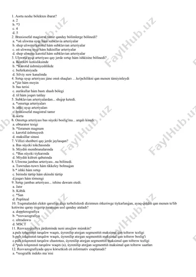 braxiosefal magistral sistemaning anatomiyasi — DOC
