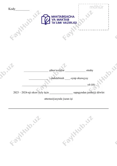 döwlet attestasiýasy — DOCX