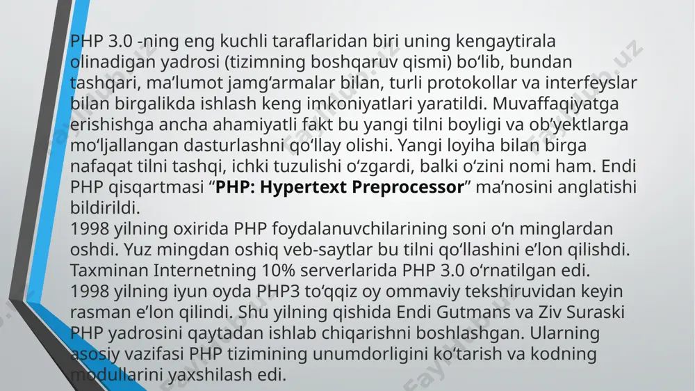 php tarixi va uning imkoniyatlari - Page 5