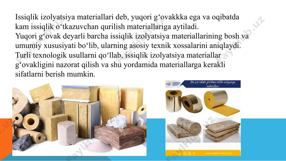 hozirgi kunda juda ko’plab turlari qurilish sohasida qo’llaniladi. masalan biz qurilish sohasida ishootning ichki va tashqi yuzasi, tom qismlarida pardozlash materiallaridan foydalanamiz. quyidagi tartibda pardozlash materiallari turlarini ko’rib chiqamiz: binoning fasad va ichki interyeri uchun quyidagi pardozlash materiallaridan foydalanamiz: marmar, granit va gabbro – bu toshlarga qayta ishlov berilib, ma’lum shakl va o’lchamga keltiriladi. qo’shimcha qilib toshga har xil rang berilib toshning ko’rinishini bejirimlashtiradi. pardozlash materiallariga yog’ochni ham qo’shsak xató bo’lmaydi. yog'ochni bezash - bu mahsulotlarning ko'rinishini yaxshilaydigan yoki ularni tashqi muhitning bevosita ta'siridan himoya qiladigan har qanday sirtga ishlov berish. badiiy bezak ob'ektga eng chiroyli va ifodali ko'rinish beradi. mahsulotlarning tashqi ko'rinishini yaxshilashga, shuningdek, yog'ochga turli xil badiiy ishlov berish orqali erishiladi: o'ymakorlik, bo'rttirma, kuyish, turli xil bezak materiallari bilan qoplash, masalan, qoplamali kontrplak (inley), teksturali qog'oz, polimer materiallar, matolar, folga (metallning yupqa plitalari) va boshqalar n. yog'och laminat parket. yog‘och-payrahali pardozlash plitalari - termoreaktiv polimerlar va y og‘och …