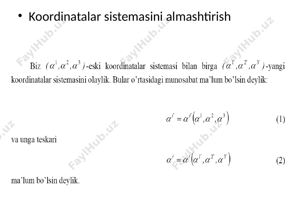 koordinatalarni almashtirish silindrik va sferik koordinatalar - Page 2