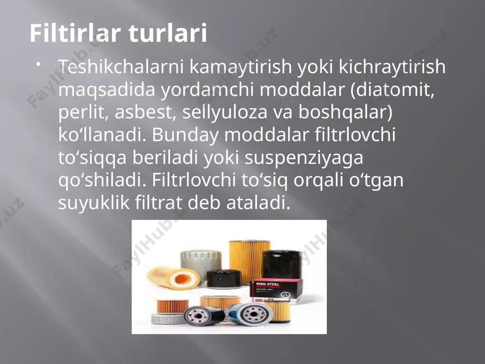 filtirlash va filtirlarning turlari - Page 5
