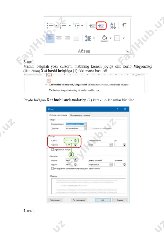 ms word dasturida sahifa parametrlarini sozlash - Page 2