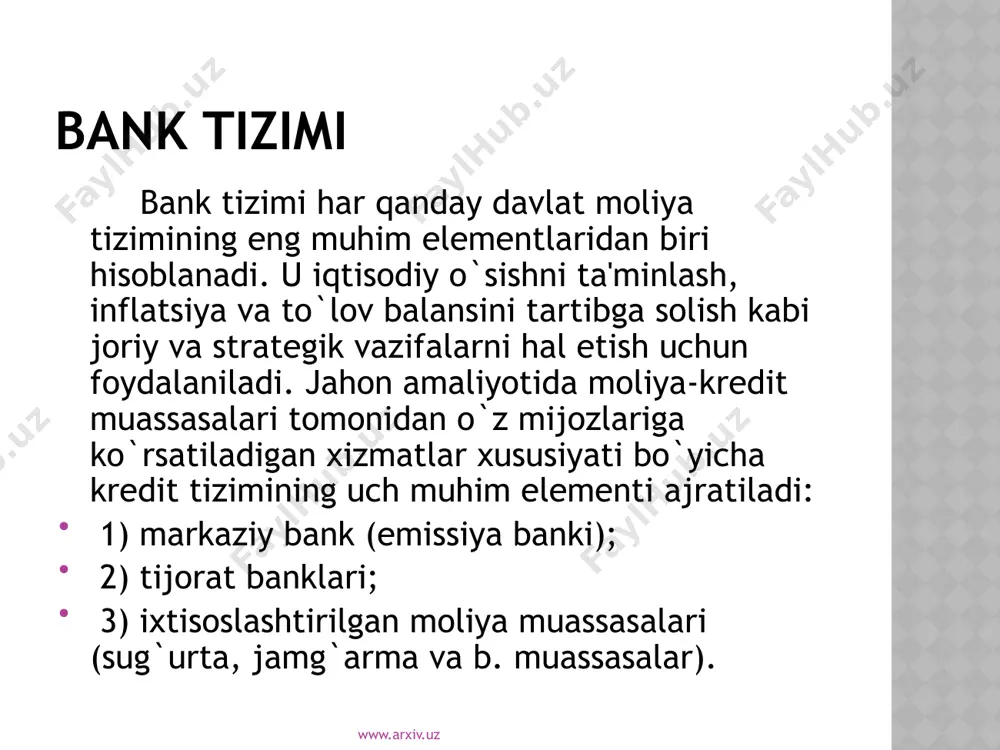 bank faoliyatining huquqiy asoslari - Page 5