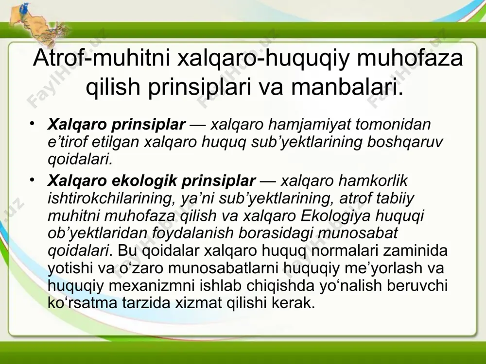 atrof-muhitni xalqaro-huquqiy muhofaza qilish - Page 5