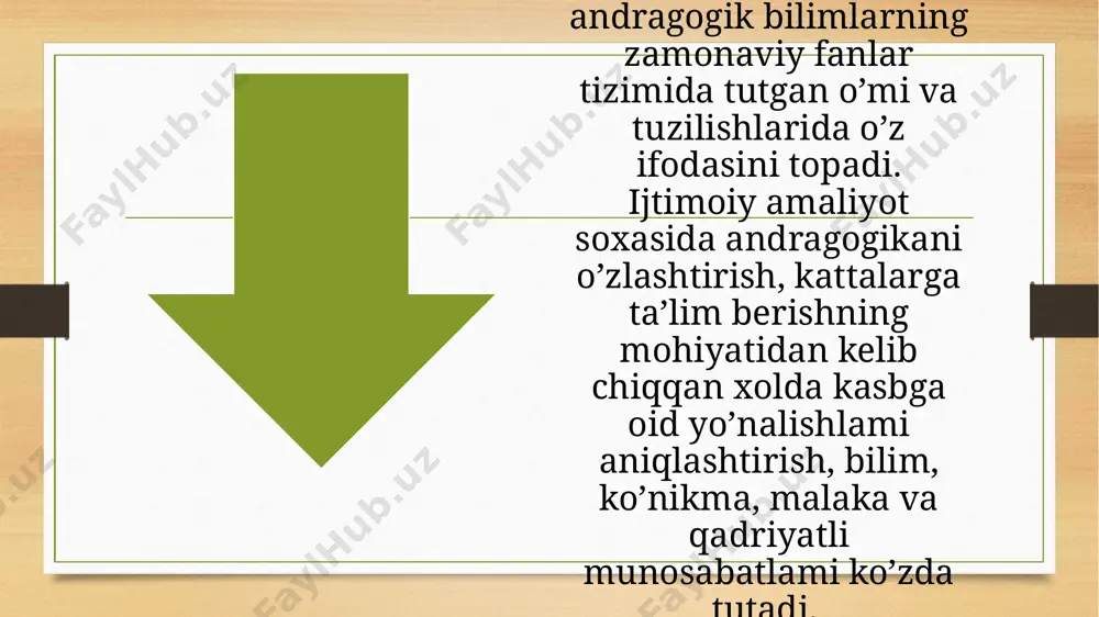 andragogikaning maqsadi vazifasi - Page 5