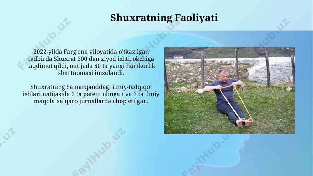 shuxratning hayoti, faoliyati va ta'siri bo‘yicha taqdimot - Page 3