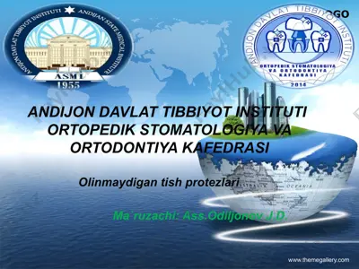 olinmaydigan tish protezlari — PPTX