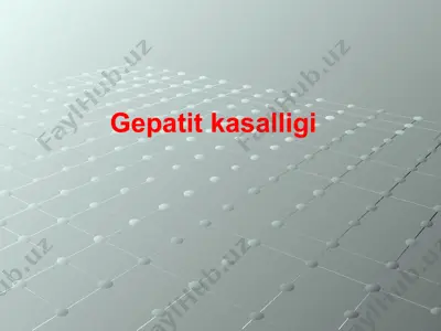 gepatit kasalligi — PPTX