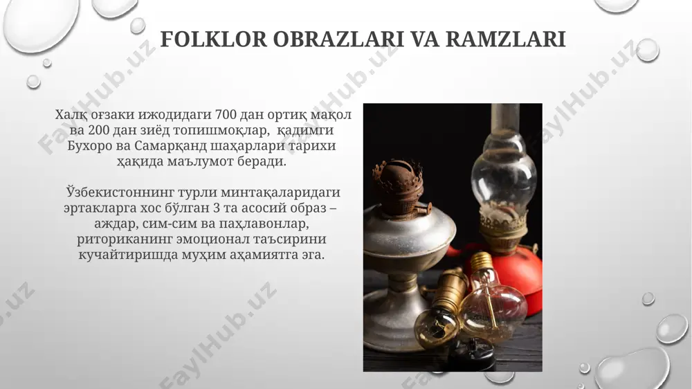 folklar materiallari notiqlik san’ati uchun manba - Page 5
