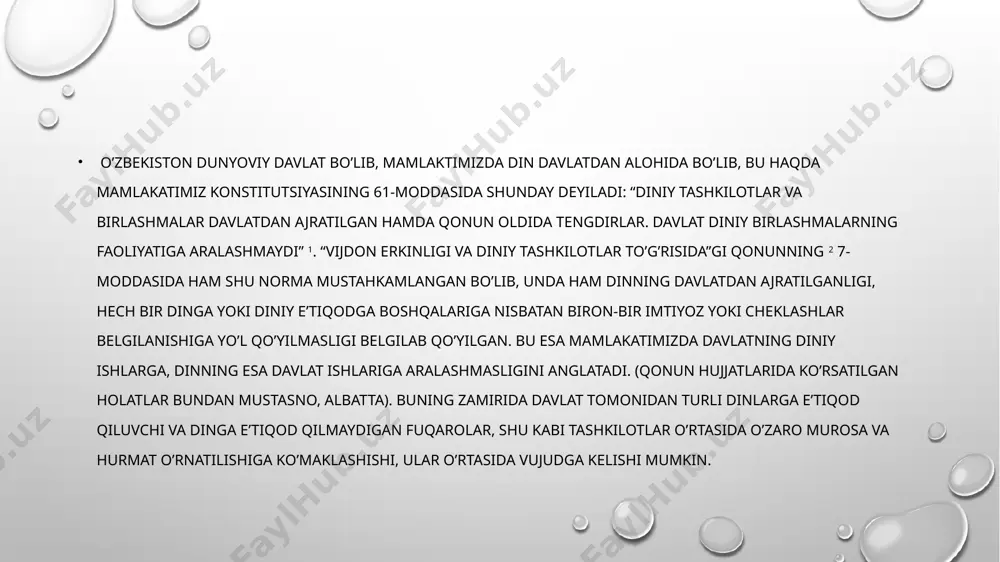 o’zbekistonda diniy tashkilotlar faoliyatining tartibi - Page 5