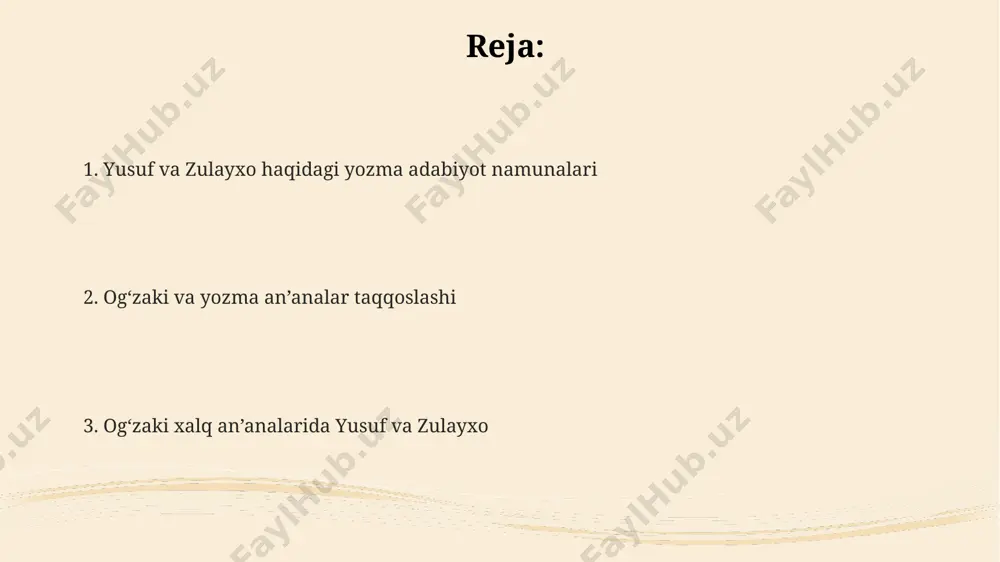 balarida yusuf va zulayxo afsonasi 300 dan ortiq variantda uchrab, har biri o‘ziga xos badiiy xususiyatlarga, geografik joylashuvga va mahalliy an’analarga ega. “yusuf va zulayxo” mavzusida 15-18-asrlarda yozilgan ko‘plab navoiy, xorazmiy, va bobur singari buyuk shoirlarning asarlari o‘zbekiston hududida keng tarqalgan. 10 dan ortiq xalq ertaklari va dostonlari yusuf va zulayxo haqidagi hikoyalarni o‘ziga xos uslubda bayon qilib, samarqand va buxoro kabi shaharlarning madaniy merosida o‘z aksini topgan. asar voqealari va zamonaviy dunyo bilan bogʻliqlik yusuf va zulayxo hikoyasining 10 dan ortiq mintaqaviy variantlari mavjud boʻlib, ularning har biri mahalliy anʼanalar va 21-asr madaniy kontekstini aks ettiradi. qashqadaryo viloyatining badiiy hunarmandlari yusuf va zulayxo obrazlarini aks ettiruvchi 30 dan ortiq turdagi milliy hunarmandchilik buyumlarini (sopol idishlar, gilamlar) yaratadilar, bu esa afsonaning davomiyligini koʻrsatadi. zamonaviy oʻzbekistonda yusuf va zulayxo afsonasi 500 dan ortiq qoʻshiq, sheʼr va teatr spektakllarida aks ettirilgan, shu bilan birga zamonaviy musiqa va kinoda ham oʻz aksini topmoqda. …