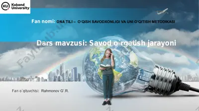 ona tili – o‘qish savodxonligi va uni o‘qitish metodikasi — PDF