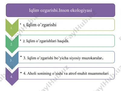 iqlimo‘zgarishi — PPTX