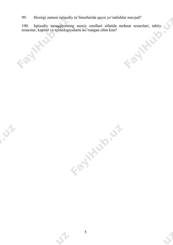 iqtisodiy ta'limotlar tarixi - Page 5