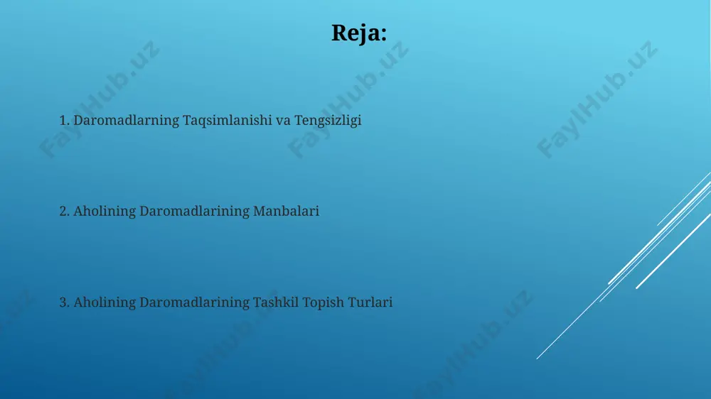 aholi daromadlarining mazmuni turlari va shakilanish manbalari - Page 2