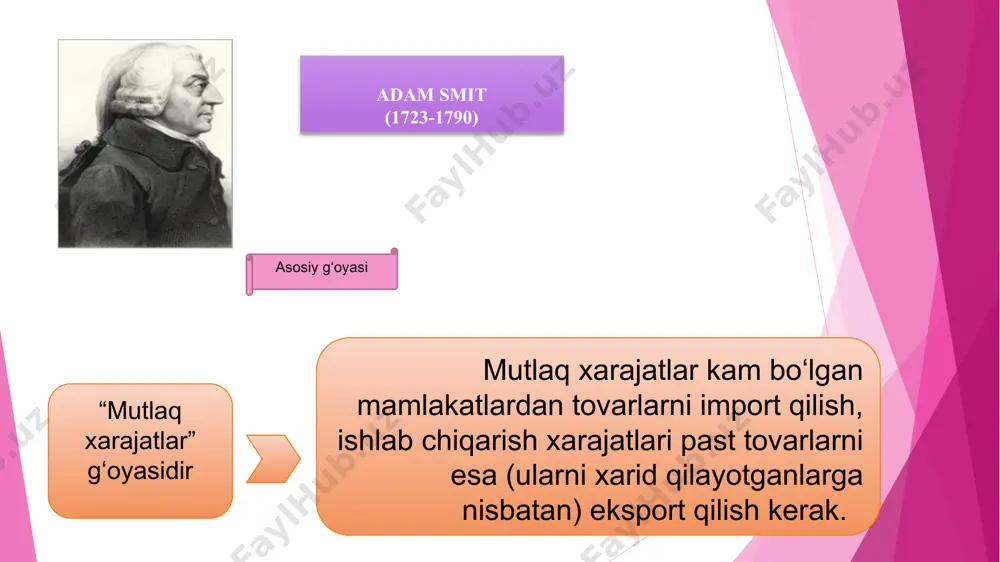 t kuchlarining buzilishi ertami, kechmi uning avvalgi yoki ancha yuqori darajada qayta tiklanishi bilan tugallanadi. “qiyosli ustunlik nazariyasi” metodologiyasi tanqidining ikkinchi asosiy yo‘nalishi iqtisodiyotning ijtimoiy o‘lchamiga qaratilgan. xalqaro mehnat taqsimotining neoklassik konsepsiyasi tarafdorlarli ham, “mahsulotning hayotiy sikl” nazariyachilari ham xo‘jalik yuritishning ijtimoiy masalalarini nazardan chetda qoladirishgan. ijtimoiy masalalar esa, tanqidiy yo‘nalish vakillarining ta’kidlashicha, “sof iqtisodiy” faoliyatga o‘ziga xos tarzda ta’sir ko‘rsatadi. fransua perru (1903-1987) gunnar myurdal valyutaning elastiklik kursi miqdorining uch omili ichki va tashqi narxlar darajasi savdo oqimi bilan bog‘liq omillar kapital oqib o‘tishi boshqa sharoitlar teng bo‘lganda ichki baholarning o‘sishi valyuta kursining pasayishiga olib keladi. eksport bozorining kamayishi yoki yo‘qotilishi valyuta arzonla-shuvini keltirib chiqaradi. mamlakat ichida foiz stavka-larining oshishi kapitalni jalb etadi va bu milliy valyutaning qim-matlashuvini keltirib chiqaradi. valyuta kursini o‘rnatishda uning to‘lov qobiliyati bilan birga quyidagi nazariyalar ham qo‘llaniladi. boshqariladigan valyuta nazariyasi yetakchi valyutalar nazariyasi qat‘iy belgilangan paritet va kurslar nazariyasi suzib yuruvchi valyuta kurslari nazariyasi …