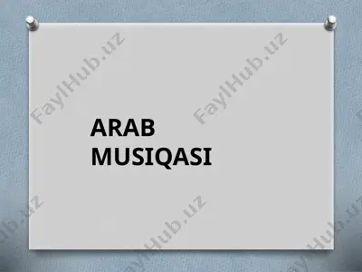 arab musiqasi — PPTX