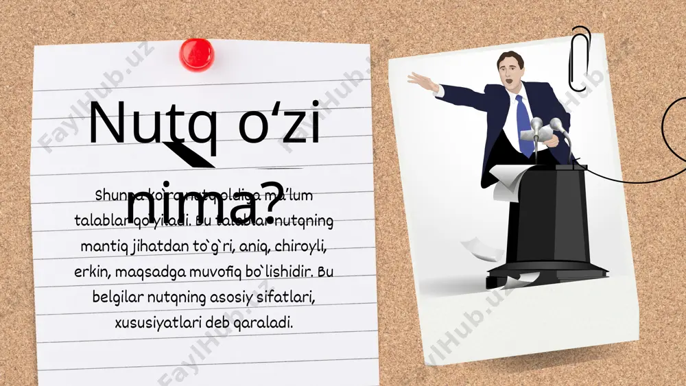 ili me’yorlariga muvofiq kelishidir. bular: a) talaffuz me’yorlari b)morfologik me’yorlar v) sintaktik me’yorlar g) imloviy me’yorlar d) lug`aviy me’yorlar unli va undosh talaffuzi, so`z tarkibidagi qo`sh va yondosh unlilar talaffuzi, tutuq belgili so`zlar talaffuzi, kishilarning ism-familiyalari, qisqartma otlar, qo`shma fe’llar, so`z birikmalari, morfologik ko`rsatkichlar, so`z yasovchi forma yasovchi qo`shimchalar talaffuzlari. talaffuz me’yorlari: me'yorlar adabiy til dialect va shevalardan o`z morfologik me’yorlariga ko`ra ham farqlanadi. buni biz adabiy tilda sozlarning kelishiklarda turlanishi, fe’llarning tuslanishi, son-miqdor tushunchalarning ifodalanish usullarida, shuningdek, so`z va so`z shakllarining yasalish xususiyatlarida ko`ramiz. morfologik me’yorlar: imloviy me'yorlar adabiy til yagona va umumxalq yozuv me’yorlariga tayanadi. bu me’yorlar maxsus ishlangan va kelishilgan imlo qoidalarida o`z ifodasini topadi. adabiy til imlo qoidalari bu til yozuvi, yozma shaklida foydalanuvchi barcha uchun umummajburiydir. orfografik me’yorlar va bunga doir imlo qoidalari adabiy til yozma shaklining takomilida belgilangan omildir. sintaktik me’yorlar: ega-kesimning mosligi, ikkinchi darajali bo`laklarning ularga bog`lanish qonuniyatlari. lugʻaviy me'yorlar har bir xalq …