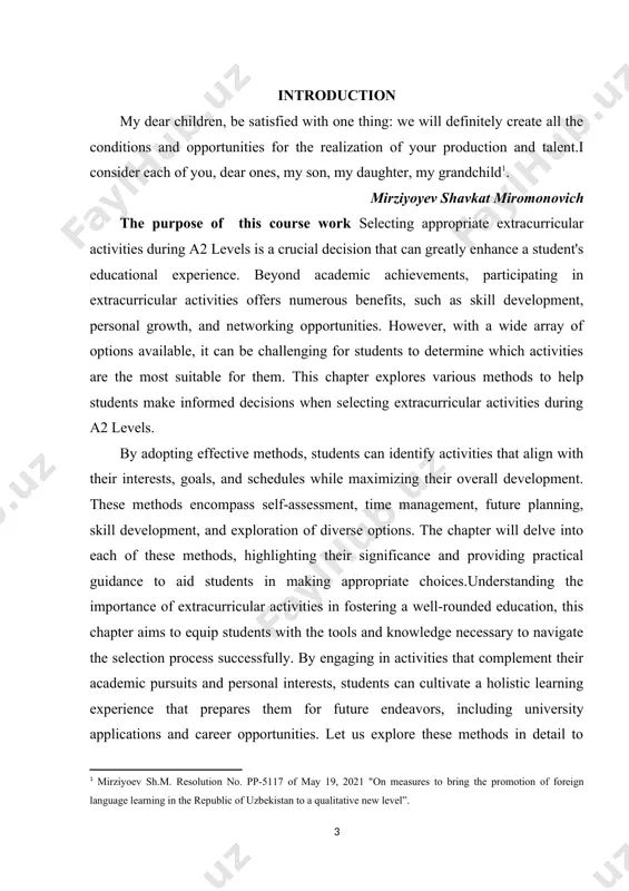 nces, and help students navigate the selection process. seeking guidance ensures that students make well-informed decisions and consider perspectives beyond their own.when selecting extracurricular activities, students should prioritize their personal motivation and passion. engaging in activities that genuinely interest and excite them increases the likelihood of long-term commitment and enjoyment. passion-driven involvement tends to result in higher levels of dedication and satisfaction. students should choose activities that ignite their curiosity and align with their intrinsic motivations.extracurricular activities can provide long-term benefits beyond the immediate a2 level experience. students should consider how their chosen activities can contribute to their personal and professional growth in the future. objectives of the course work to study: -to learn methods to select appropriate while-acrivities for a2 levels; the object of study selecting appropriate extracurricular activities to engage in during your a2 levels, it's important to consider activities that align with your interests, goals, and personal …
