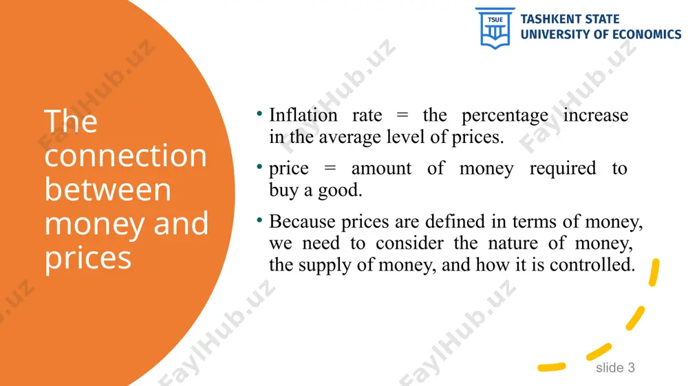 arge time deposits (those over $100,000 and therefore not cberally insured) are less liquid than small time deposits central banks & monetary policy 10 10 central bank: institution that oversees the banking system and regulates the money supply monetary policy: setting of the money supply by policymakers in the central the central bank of the uzbekistan the central bank monetary policy is conducted by a country’s central bank. 1991-1992 years became a turning period of banking operation. 1995 year was characterized by improvement of banking legal system. slide 11 11 again, this is mostly review. definitions of money supply 1) broad money (m2) is calculated based on positions of liabilities of central bank and other depository corporations (commercial banks), in accordance with the concepts and definitions of the monetary and financial statistics manual and compilation guide, imf 2016 (mfsmcg 2016). m2 includes cash in circulation (outside banking system), transferable, saving …