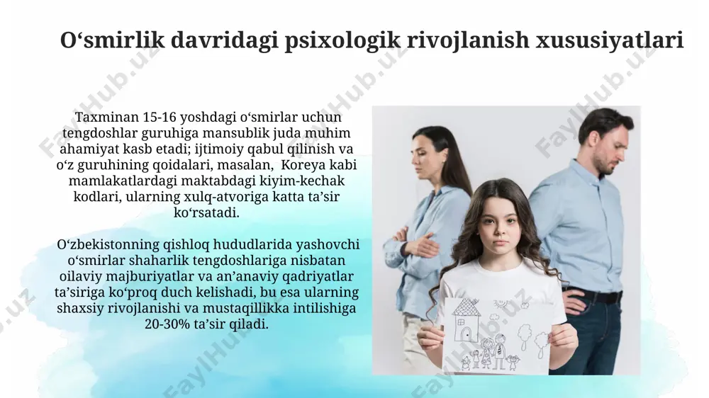 oʻsmirlik davridagi psixologik muammolar - Page 5