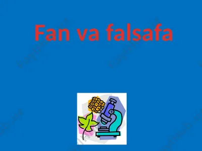 fan va falsafa — PPTX