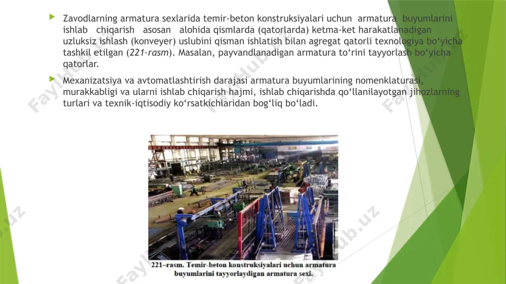 ri qo'lda to'rli payvandlash liniyasida, avtomatik va yarim avtomatik ko'p elektrodli payvandlash mashinalarida kontaktli nuqta payvandlash kompaniyamiz payvandlangan simli to'r ishlab chiqarish uchun liniyalarni sotadi. biz yevropa kompaniyalari mahsulotlari bilan raqobatlasha oladigan mashinalarni ishlab chiqamiz. shu bilan birga, roden-dan payvandlangan to'r ishlab chiqarish uchun uskunalar qulayroq narxga ega (o'rtacha, u analoglaridan 1,5 baravar arzon) va rus iste'molchisining talablarini hisobga olgan holda ishlab chiqilgan. o'lchov novdalaridan to'rlarni kontaktli payvandlash uchun avtomatik chiziqli va yarim avtomatik ko'p nuqtali dastgoh. avtomatik kontaktli payvandlash yuqori ishlab chiqarish sur'atlarini, ishlab chiqarilgan mahsulotlarning katta hajmini va qat'iy sifat nazoratini ta'minlashi mumkin. biroq, bunday natijalarga faqat ishonchli chiziq qo'llanilganda erishish mumkin. roden zavodining payvandlangan to'r ishlab chiqarish uskunasi ushbu talabga to'liq javob beradi. bu barqaror daromad keltiradigan foydali ishlab chiqarishni tashkil qilish uchun ajoyib asos bo'ladi. roden mahsulot assortimenti har qanday hajmdagi korxonalar uchun payvandlash uskunalarini o'z ichiga oladi: boshlang'ich metall omboridan tortib yirik sanoat korxonasigacha. turli …