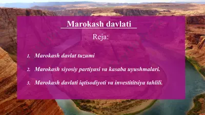 marokash davlati — PPT