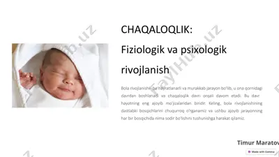 chaqaloqlik — PPTX