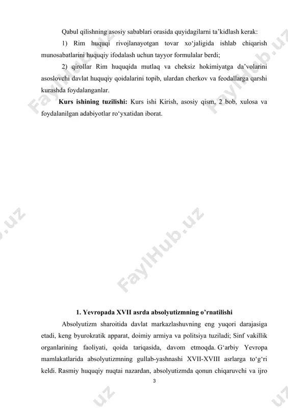 y 2014 yil] birinchidan, reformatsiya sharoitida rim-katolik cherkovining ta’siri sezilarli darajada zaiflashdi. o‘z mavqeini saqlab qolish uchun u ular bilan qarama-qarshilik emas, balki monarxlarning yordamiga muhtoj edi. diniy protestant oqimlarining o‘zi dunyoviy xarakterga ega bo‘lib, dastlab markaziy hukumatga ta’sir eta olmaydigan darajada ta’sirli bo‘lmagan. ikkinchidan, an’anaviy ravishda monarxlar hokimiyatiga qarshi bo‘lgan mahalliy feodal zodagonlarining ta’siri susaydi. davlatni boshqarishda mansabdor shaxslarning roli oshdi. iqtisodiy hayotda savdo va tadbirkor shahar elitasining ahamiyati ortdi. uchinchidan, og‘ir ritsar otliq qo‘shinlarining harbiy roli keskin pasaydi.yangi qo‘shinlarning asosini professional, yollanma qo‘shinlar, o‘qotar qurollar va artilleriya bilan jihozlangan piyoda askarlar tashkil etdi. ularni saqlash qimmatga tushdi va faqat qirollik saroyining mablag‘i bor edi. to‘rtinchidan, feodallarning kichik o‘g‘illari, savdogarlar va sanoatchilar mustamlakachilik ekspansiyasini amalga oshirishga, yangi yerlar va bozorlarni egallab olishga qodir kuchli markaziy hukumat mavjudligidan manfaatdor edilar. manuel ishlab chiqarishning rivojlanishi mahalliy feodallarning bojxona to‘lovlarini belgilash huquqini bekor qilishni va savdoga putur yetkazuvchi qo‘shimcha soliqlarni joriy etishni …
