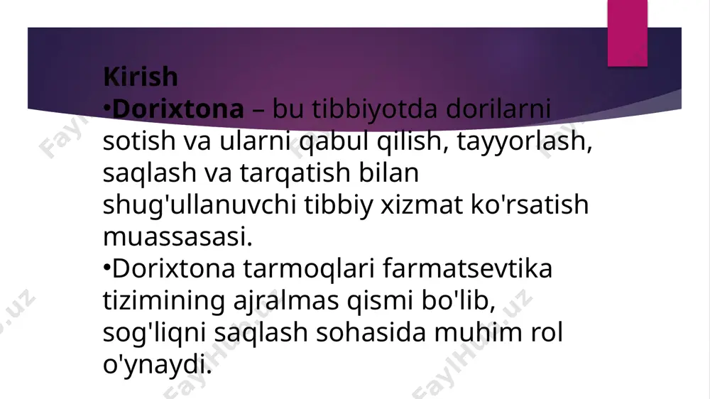 dorixona tarmoqlarining faoliyat turlari - Page 3