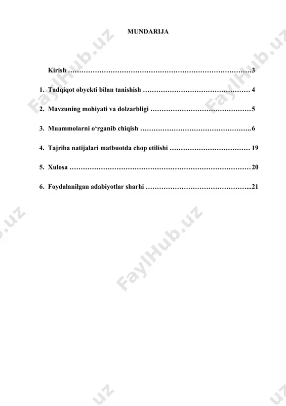 ifatini yanada yaxshilash, tayyor konserva mahsulotlarining assortiment sonini oshirish konservalash sanoati oldidagi muammolardan biri hisoblanadi. bu muammolarni yechish uchun konserva mahsulotlari ishlab chiqarish korxonalarining ishlab chiqarish texnika va texnologiyalari bilan tanishish, yuksak didli, yangi texnika va texnologiyani tez hamda mukammal o‘zlashtira oladigan mutaxassislar talab qilinadi. 1. tadqiqot obyekti bilan tanishish. danakli mevalarni quritishda qo’llaniladigan elevatorli quritgichlarning quritish kamerasiga batareyalar joylashtirilgan bo’lib bu batareyalar bug’ yordamida ishlaydi. ya’ni batareya kameradagi havoni qizdiradi. elevatorda harakatlanayotgan danakli mevalar tarkibidagi namlikni havoga berib quriydi. bug’, qozonlarda hosil qilinadi. bug’ qozoni pastki va yuqorigi bo’chkalardan iborat bo’lib, ular trubalar orqali tutashtirilgan bo’ladi. bug’ hosil qilish jarayonida pech ichiga yoqilgi bilan havo yuboriladi. yoqilg’i havo tarkibidagi kislorodda yonib issiqlik chiqaradi. issiqlik ta’sirida suv bug’ga aylanib yuqori bo’chkaga to’planadi. to’plangan bug’ foydalanishga yuboriladi. yonilg’i yonishidan hosil bo’lgan issiqliqdan suvni bug’ga aylantirish uchun sarflangan qismigina foydali ish uchun sarflanadi. pechni ichiga yuborilayotgan havoni va pechni qizdirish hamda yonilg’i …