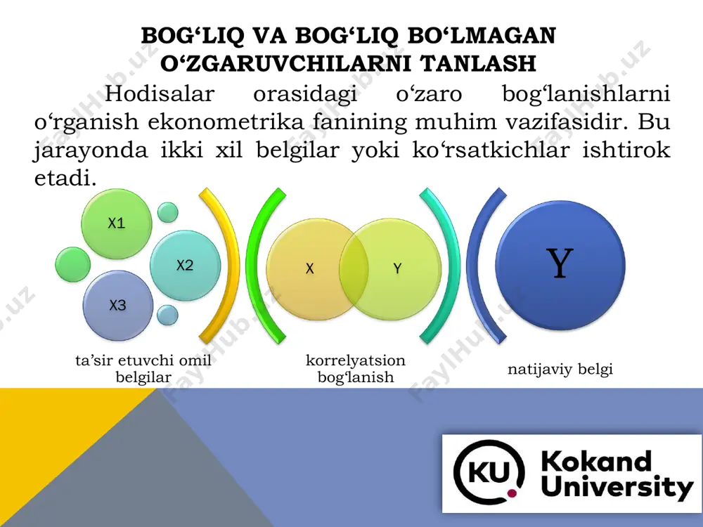 ekonometrik modellarning axborot ta’minoti - Page 5