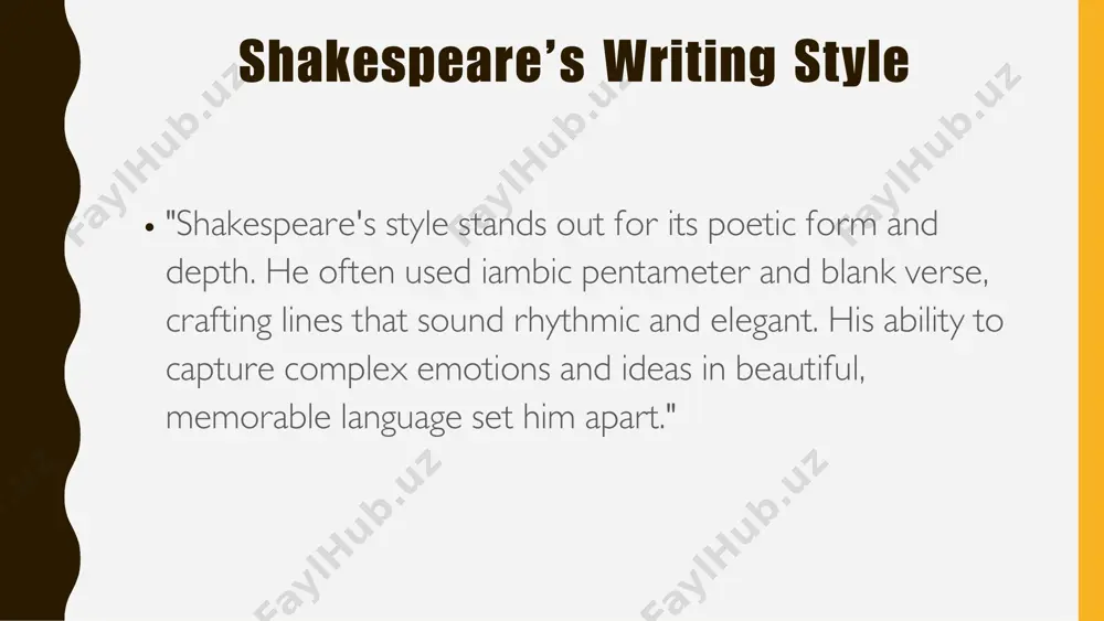 william shakespeare - his writing style and literary techniques - Page 3