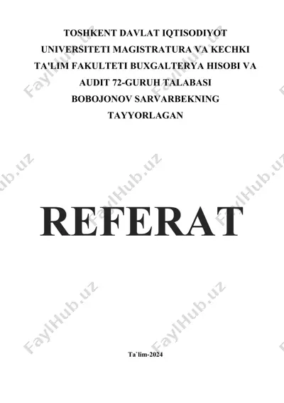 qo'shilgan qiymat solig'i va soliq davri — DOCX