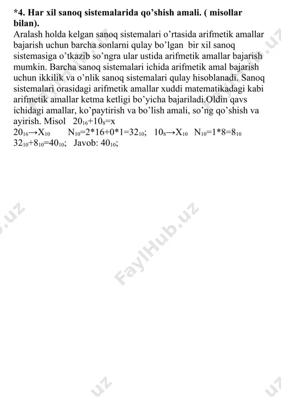 4)= 81.0 pow(16,0.25) = 2 sin(x) x ning trigonometrik sinusi (x radianda) sin(0.0)= 0.0 sqrt(x) x ning kvadrat ildizi sqrt(625.0)= 25.0 tan(x) x ning trigonometrik tangensi tan(0.0) = 0 *8. ?: amali ( misollar bilan). c++ tilida “?” amali ham aniqlangan bo‘lib tekshirilayotgan shart nisbatan sodda bo‘lsa, shart amalining > ko‘rinishini ishlatish mumkin: shart ifoda ? ifoda1: ifoda2; shart amali if shart operatoriga o‘xshash holda ishlaydi: agar 0 qiymatidan farqli yoki true bo‘lsa, , aks holda bajariladi. odatda ifodalar qiymatlari birorta o‘zgaruvchiga o’zlashtiriladi. misol tariqasida ikkita butun son maksimumini topish ko‘raylik. #include int main() { int a,b,c; cout >a; cout >b; c=a>b?a:b; cout tizimdan chaqirish #include “stdio.h” joriy katalogdan chaqirish. eng ko’p ishlatiladigan kutubxonalar quyidagilar: #include , #include #include #include #include va boshqalar. main ( ) funksiyasi– asosiy degan ma’noni anglatadi. bu funksiya “{“ belgisidan boshlanadi va dasturning asosini tashkil etuvchi o’zgaruvchilarning toifalari ko’rsatiladi. dastur “}” belgisi bilan yakunlanishi shart. …
