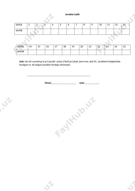kasbiy kompetentlik yakuniy nazorat test savollari - Page 5