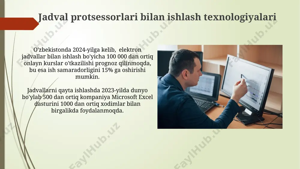 elektron jadvallar bilan ishlash tehnologiyasi - Page 5