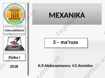mexanika — PPTX