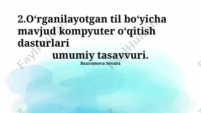 nutqni tanib olish texnologiyalari — PPTX
