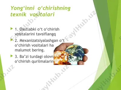 yong‘inni o‘chirishning texnik vositalari — PPT
