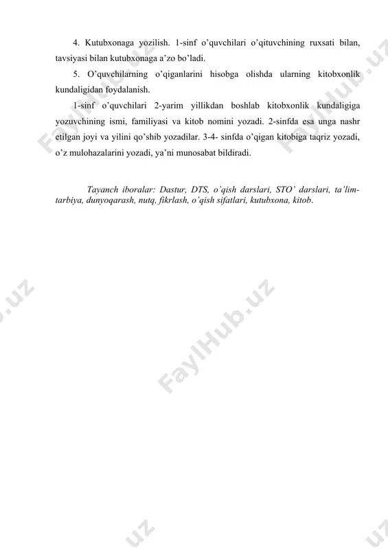 sinfdan tashqari o’qish metodikasi - Page 4